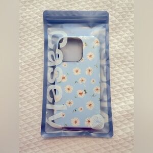 Casely iPhone 16 Pro case | “Daisy Daydream” Baby Blue Floral Case